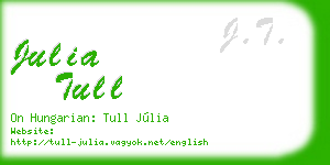 julia tull business card